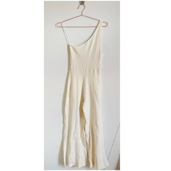 Free People Beach Waverly Jumpsuit Ivory M - Picture 2 of 8